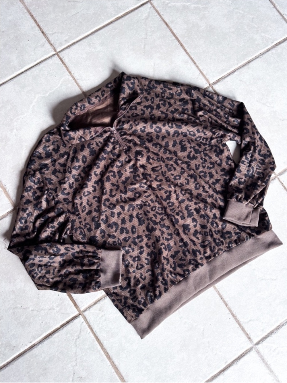 Amazon • Leopard Print Quarter Zip
